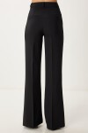 Straplez Dokuma Bluz Pantolon Takım SİYAH LFK0010