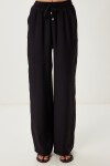 Askılı Dokuma Bluz Pantolon Takım SİYAH LMC0064
