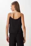 Askılı Dokuma Bluz Pantolon Takım SİYAH LMC0064
