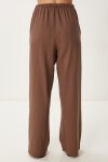 Keten Bluz Pantolon Takım KAHVERENGİ LMC0062