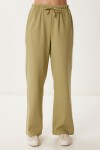 Keten Bluz Pantolon Takım ZEYTİN YEŞİLİ LMC0062