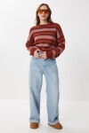 Kıvrık Paça Wide Leg Jeans MAVİ LRI0033