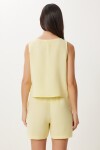 Müslin Bluz Şort Takım SARI LMC0063