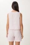 Müslin Bluz Şort Takım ŞEKER PEMBE LMC0063