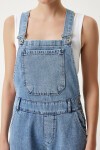 Askılı Denim Bahçıvan Tulum AÇIK MAVİ LRV0006