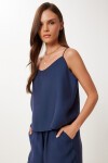 Askılı Modal Bluz Pantolon Takım LACİVERT LRV0108