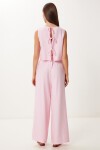 Bağlama Detaylı Bluz Pantolon Takım ŞEKER PEMBE LRV0104
