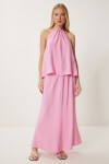 Modal Bluz Etek Takım PEMBE LHL0006