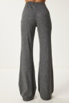 Rahat Fitilli Örme Bluz Pantolon Takım ANTRASİT LRG0014