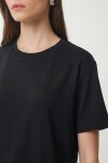 Basic Modal T-shirt SİYAH LMC0084
