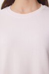 Basic Pamuklu Örme T-shirt ŞEKER PEMBE LUS0094