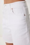 Bermuda Denim Şort KEMİK LUT0017