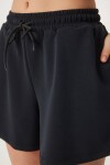 Cepli Modal Şort SİYAH LUB0097