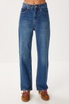 Düz Paça Yüksek Bel Jean P0297 MAVİ LRI0015
