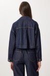 Gold Düğmeli Denim Ceket Pantolon Takım KOYU MAVİ LRI0014