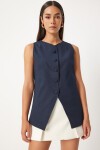 Kolsuz Dokuma Yelek LACİVERT LTO0019