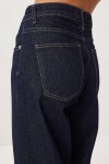 Kuşaklı Denim Ceket Pantolon Takım KOYU MAVİ LRI0013