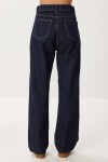 Kuşaklı Denim Ceket Pantolon Takım T0242 KOYU MAVİ LRI0020