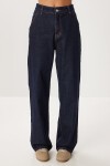 Kuşaklı Denim Ceket Pantolon Takım T0280 KOYU MAVİ LRI0021