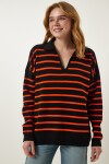 Polo Yaka Triko Kazak ORANJ LUS0005
