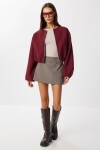 Soft Kaşe Bomber Ceket BORDO LUB0248