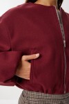 Soft Kaşe Bomber Ceket BORDO LUB0248