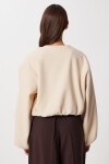 Soft Kaşe Bomber Ceket KREM LUB0248