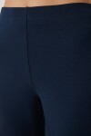 Fitted/Vücuda Oturan Esnek Modal Alt-Üst Takım LACİVERT LUB0086