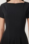 Godeli Mini Dokuma Elbise SİYAH LUB0084