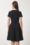 Godeli Mini Dokuma Elbise SİYAH LUB0084