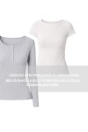 Katmanlı Çıtçıtlı Fitilli Örme Bluz GRİ MELANJ LRN0030