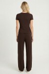 Yumuşak Dokulu Kaşmir 3’lü Alt-Üst Takım KAHVERENGİ LYY0139