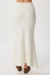 Yün Karışımlı Kazak Etek Triko Takım EKRU LKİ0039