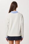 Gömlek Yaka Modal Sweatshirt KEMİK LXA0018