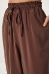 Oversize Modal Gömlek Pantolon Takım 58691 KAHVERENGİ LDP0038