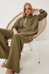Oversize Müslin Gömlek Pantolon Takım HAKİ LSA0014