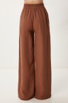 Oversize Müslin Gömlek Pantolon Takım KAHVERENGİ LSA0014