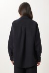 Oversize Müslin Gömlek Pantolon Takım SİYAH LSA0014