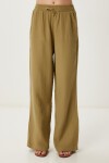Oversize Müslin Gömlek Pantolon Takım ZEYTİN YEŞİLİ LSA0014