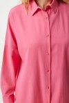 Oversize Uzun Basic Gömlek PEMBE LMX0106