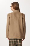 Regular Kesim Suni Süet Blazer Ceket VİZON LRG0055