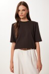 Vatkalı İnterlok Tshirt ACI KAHVE LUS0085
