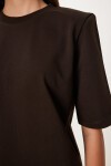 Vatkalı İnterlok Tshirt ACI KAHVE LUS0085