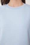 Vatkalı İnterlok Tshirt GÖK MAVİ LUS0085