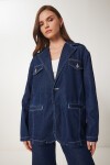 Denim Ceket Pantolon Takım KOYU MAVİ LLC0001