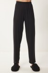 Gömlek Alt Örme Pijama Takımı SİYAH LPQ0005