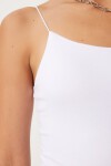 İkili İp Askılı Örme Bluz SİYAH BEYAZ LLD0001
