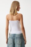 İp Askılı Örme Body Bluz BEYAZ LLD0002