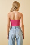 İp Askılı Örme Büstiyer KOYU PEMBE LLİ0002