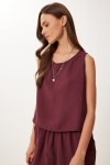 Kolsuz Bluz Pantolon Takım BORDO LMC0058